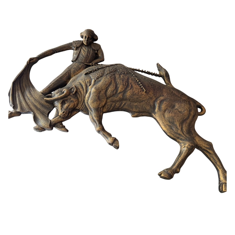 Vintage 1968 Dart‎ Industries Bull Matador Wall Hanging MCM Spanish Decor 7128